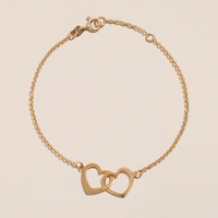 PULSERA DOBLE CORAZÓN