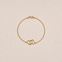 PULSERA DOBLE CORAZÓN