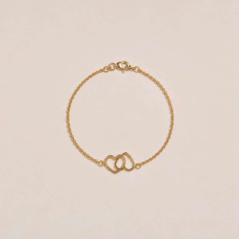 PULSERA DOBLE CORAZÓN